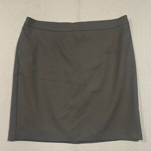 LOFT Plus Womens Black Pencil Skirt Size 16 Professional Career Workwear Stretch